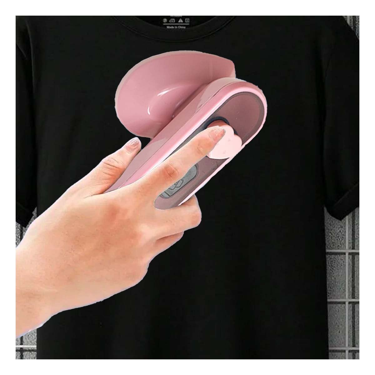 PEQUENA PLANCHA A VAPOR CORAZON LIGERA Y COMPACTA PARA ROPA EN CASA Y+PAPEL REGALO - 2