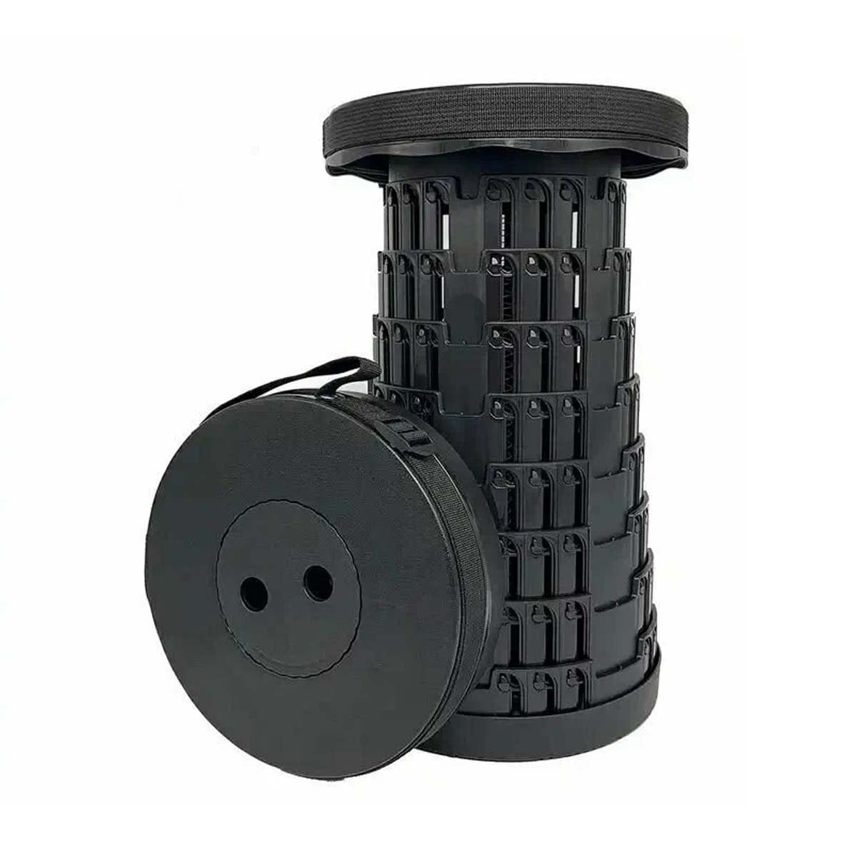 PACK6 ASIENTO LIGERO PLEGABLE 3 SEGUROS PORTATILES TAPA NEGRO CENTRO NEGRO Y+REGALO STICKER - 2
