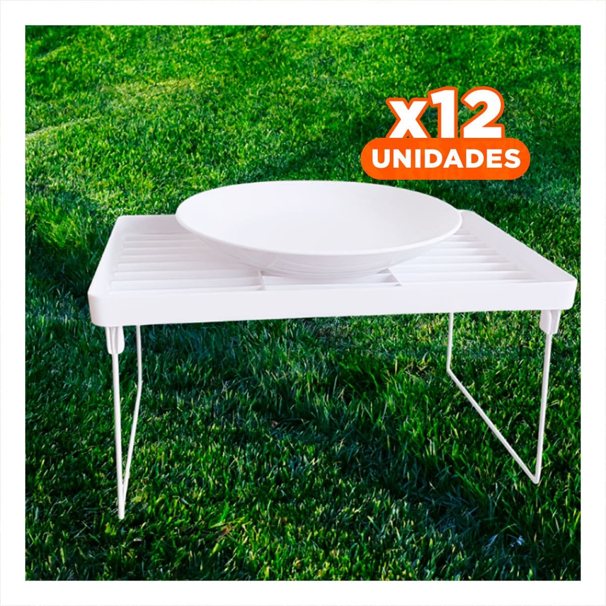 PACK12 ESTANTE VERTICAL BLANCO PARA ORGANIZAR LIBROS Y DECORACION Y+PAPEL REGALO - 1