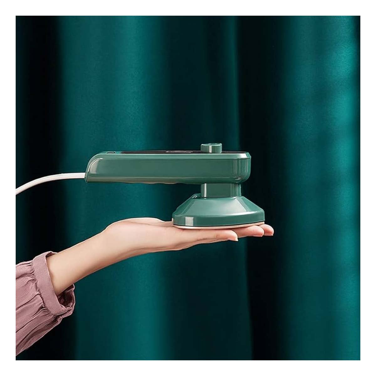 PEQUENA PLANCHA A VAPOR CORAZON VERDE PARA ROPA Y CUIDADO DEL HOGAR Y+PAPEL REGALO - 1