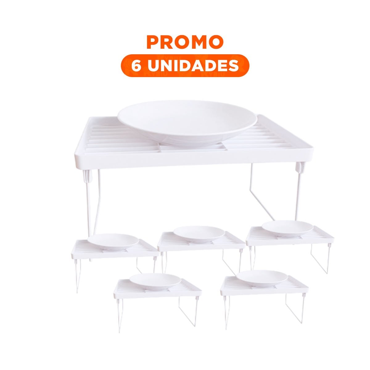 PACK6 BALDAS DE PARED BLANCAS PARA GUARDAR LIBROS Y ELEMENTOS DECORATIVOS Y+REGALO STICKER - 1