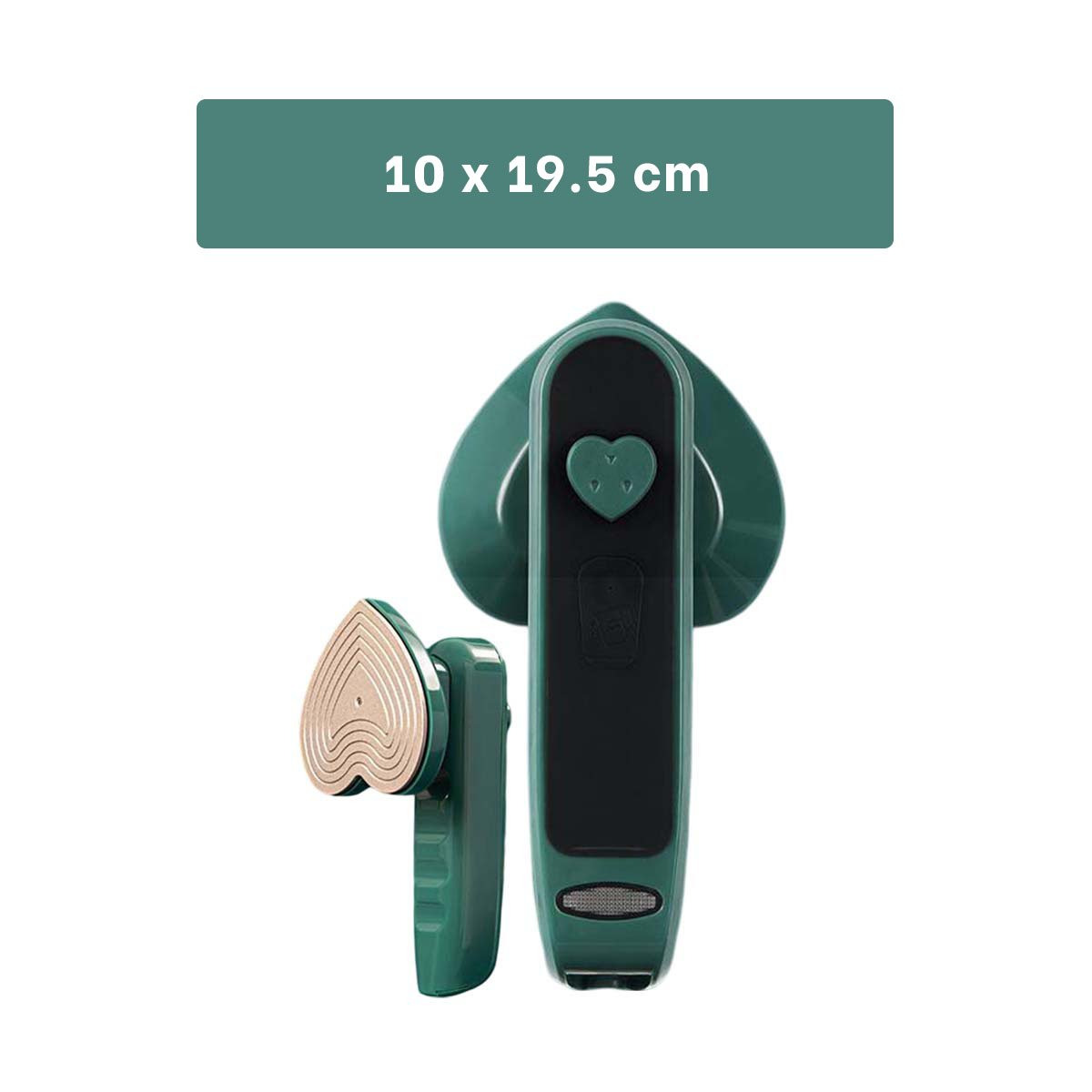 LIGERA PLANCHA A VAPOR CORAZON VERDE PARA ROPA Y HOGAR SIN ESFUERZO Y+POST IT - 4