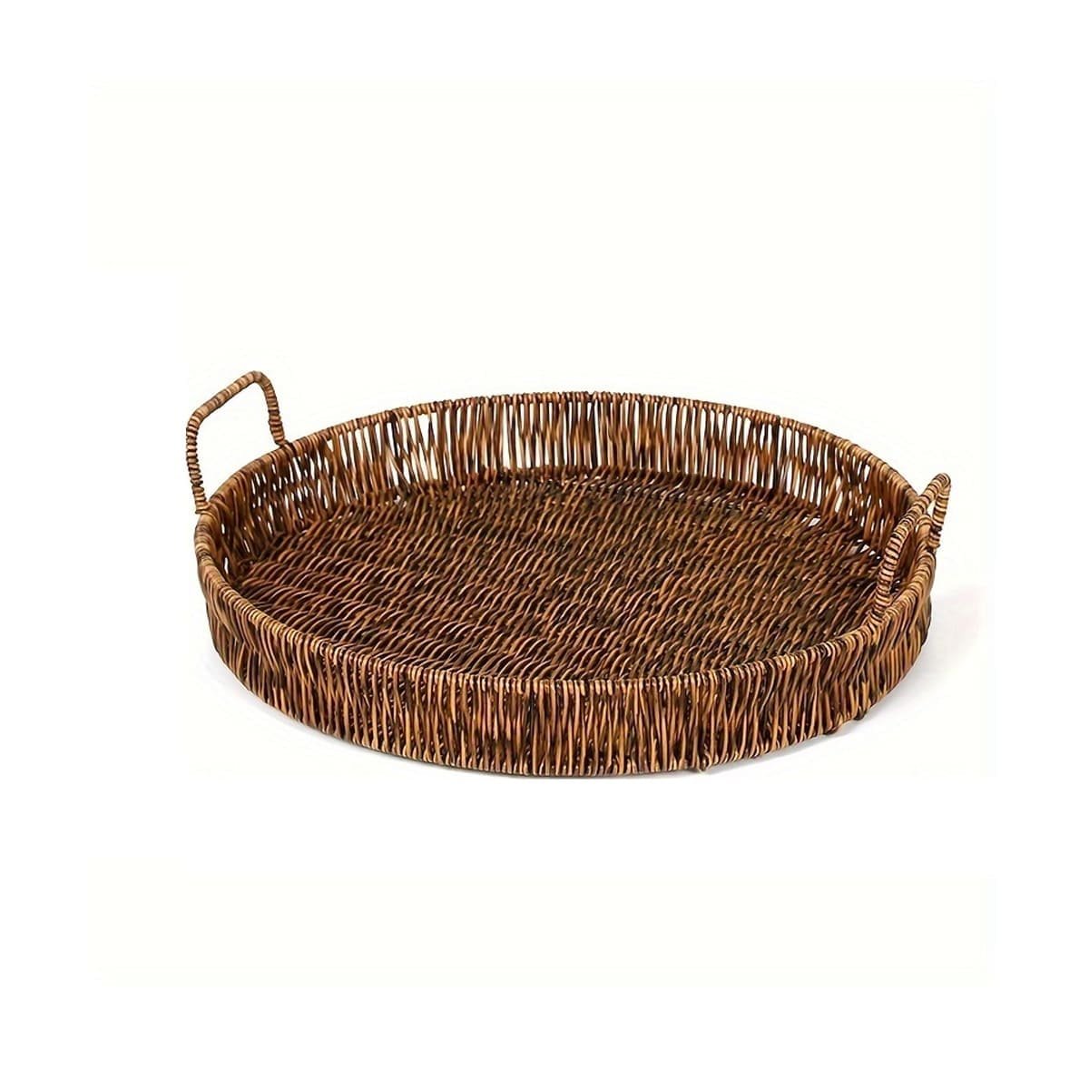 PACK4 CONTENEDOR TEJIDA CIRCULAR CON ASAS PARA ORGANIZAR JUGUETES MARRON Y+PAPEL REGALO - 3
