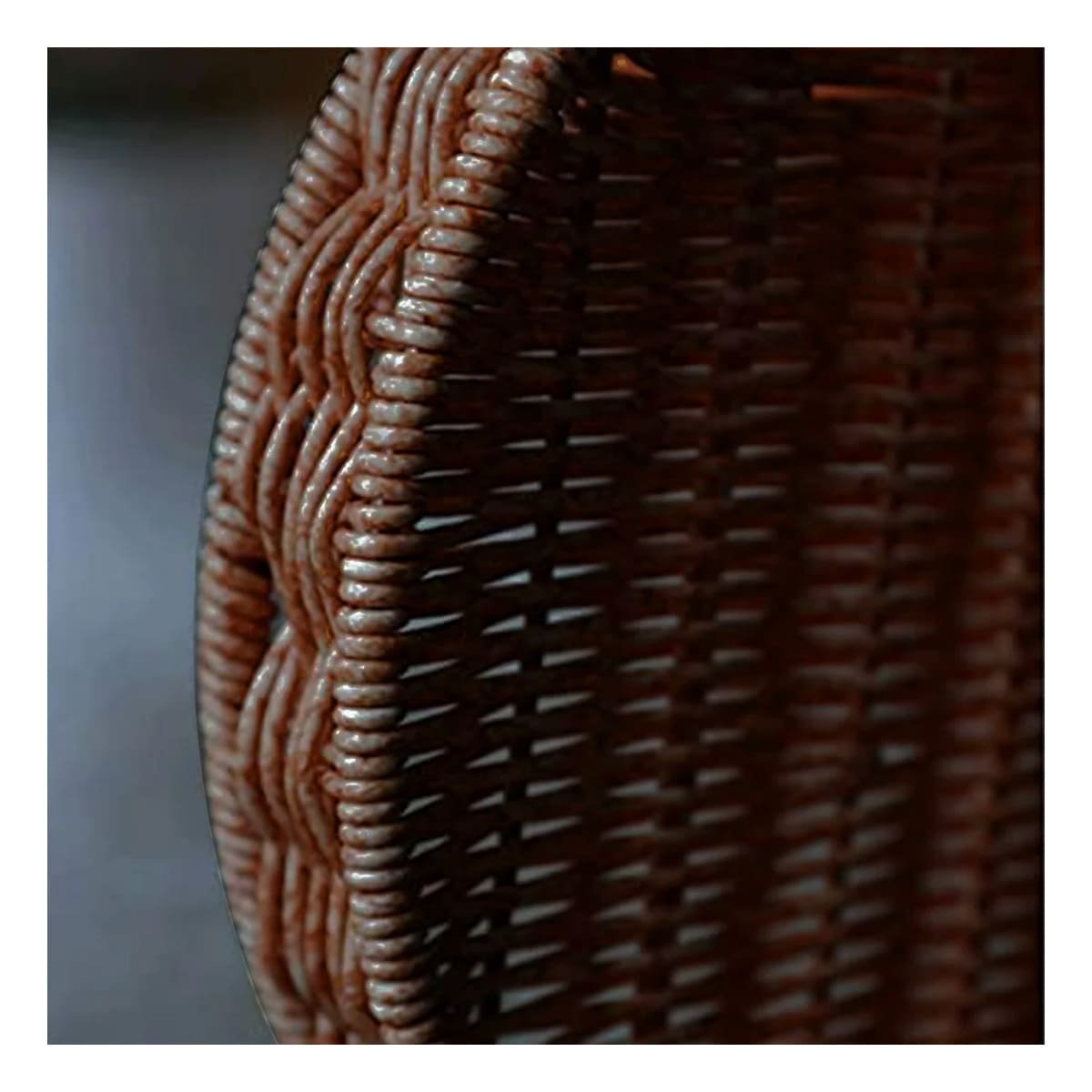 CONTENEDOR TEJIDA CIRCULAR CON ASAS PARA GUARDAR ACCESORIOS EN CASA MARRON Y+POST IT - 3