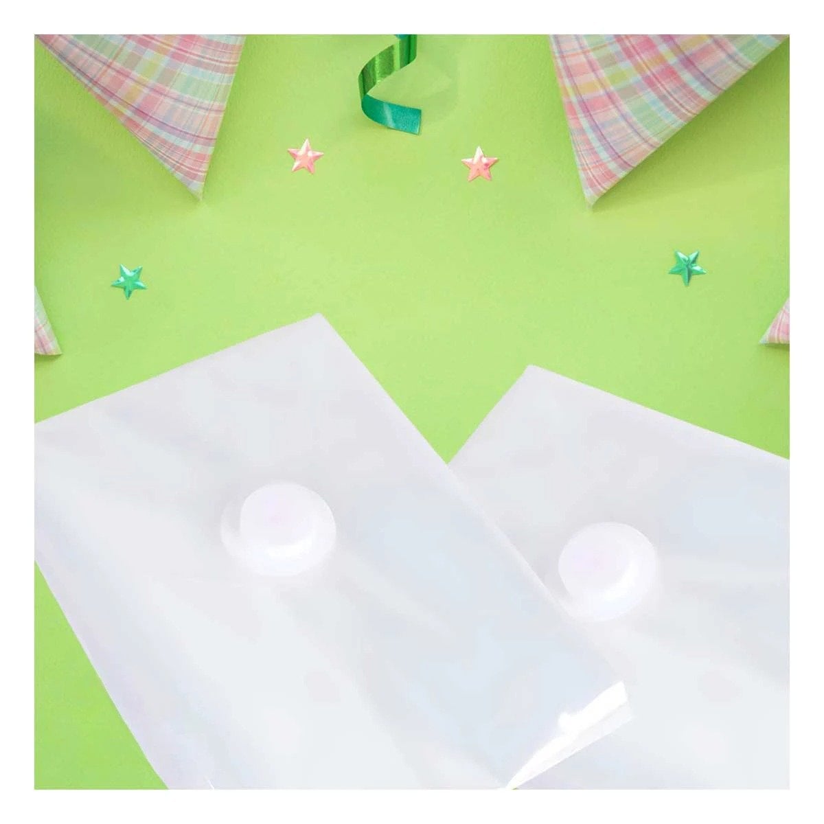 PACK6 SACO PARA ROPA DE TEMPORADA FRÍA 80X130CM TRANSPARENTE Y+PAPEL REGALO - 2