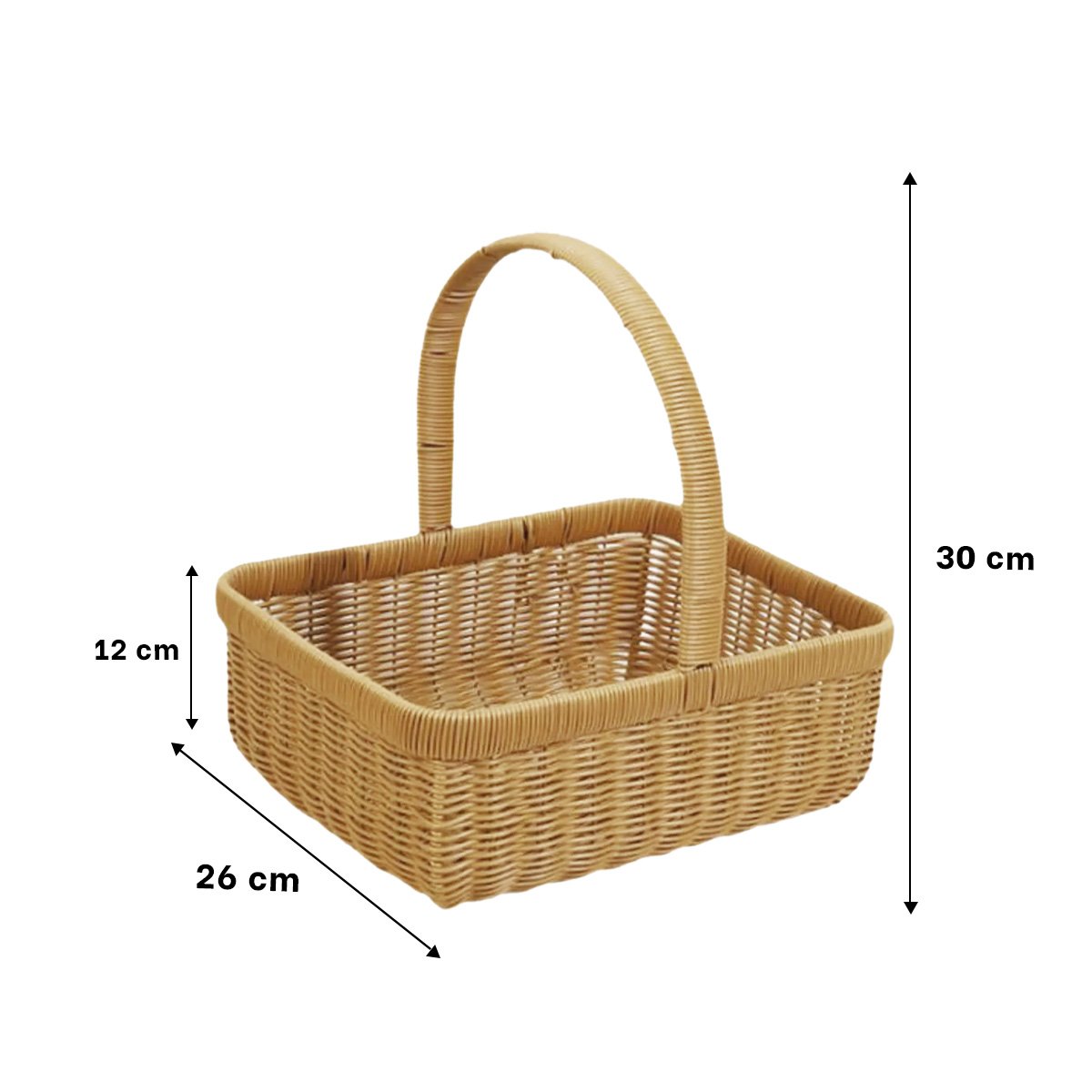 PACK2 CONTENEDOR TEJIDA CUADRADA CON ASA PARA DORMITORIO Y OFICINA MOSTAZA Y+REGALO STICKER - 4