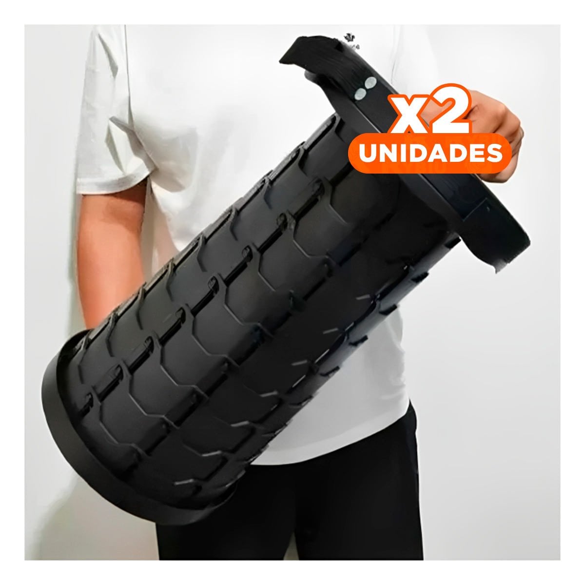 PACK2 SILLA MODERNA PLEGABLE 3 SEGUROS PORTATILES TAPA NEGRO CENTRO NEGRO - 1