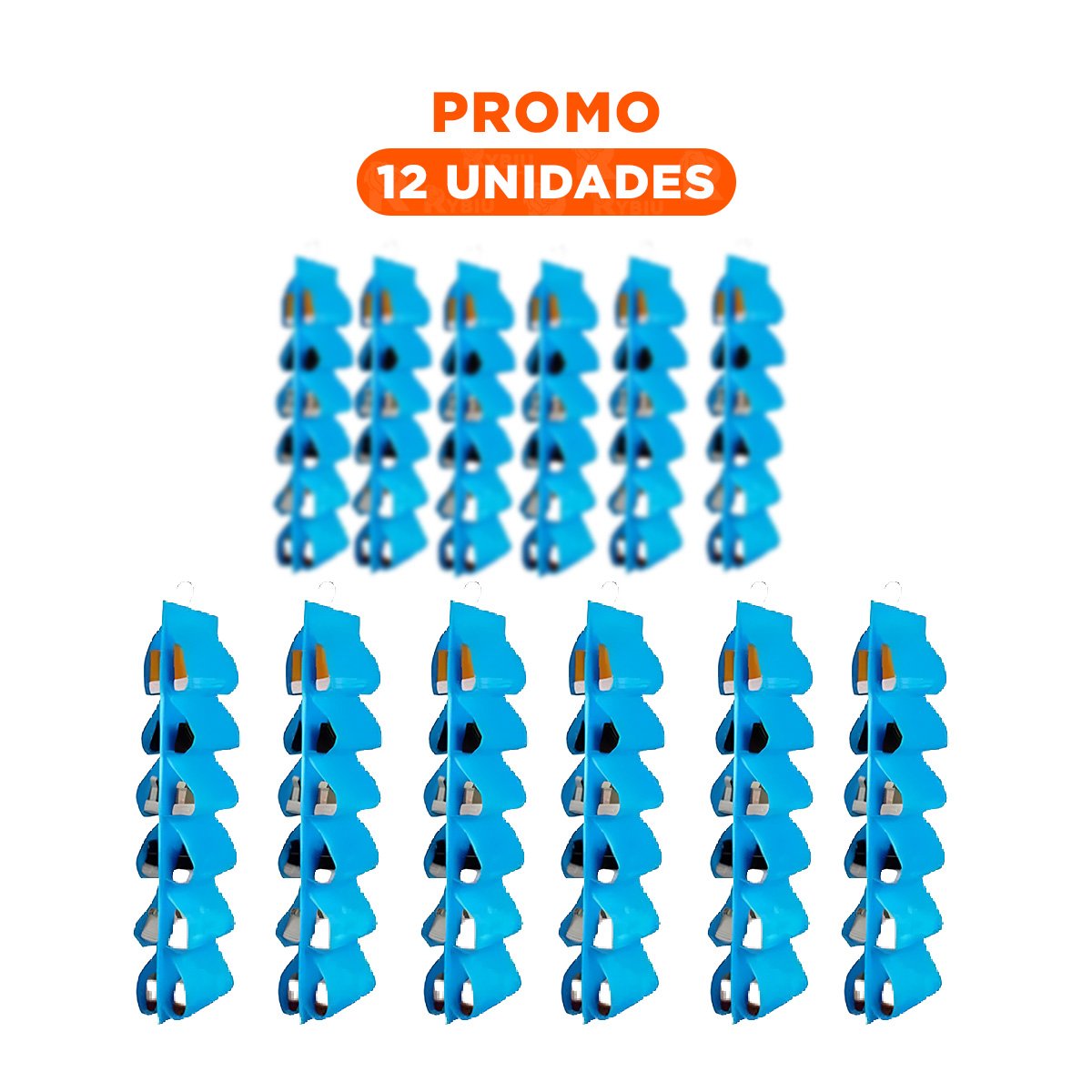 PACK12 ORGANIZADOR COLGANTE DE 6 PARES CELESTE PARA ESPACIOS PEQUEÑOS Y ORDENADOS - 1