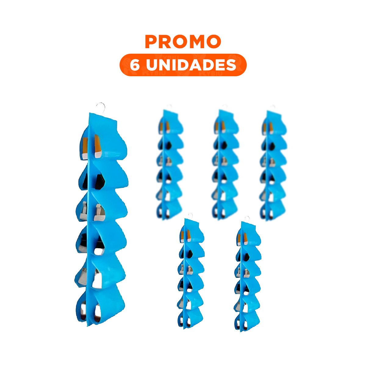 PACK6 ESTANTERIA COLGANTE DE 6 PARES CELESTE PERFECTA PARA TU CASA Y CLOSET Y+REGALO STICKER - 1