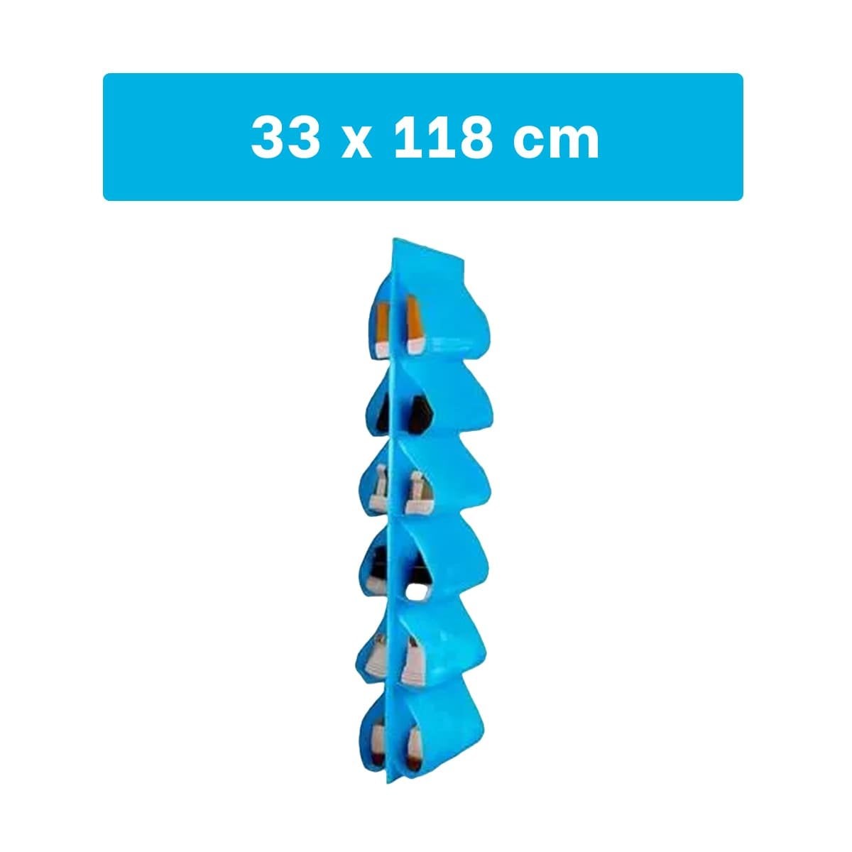 ZAPATERA COLGANTE DE 6 PARES CELESTE ORGANIZADOR PARA CASA Y CLOSET - 4
