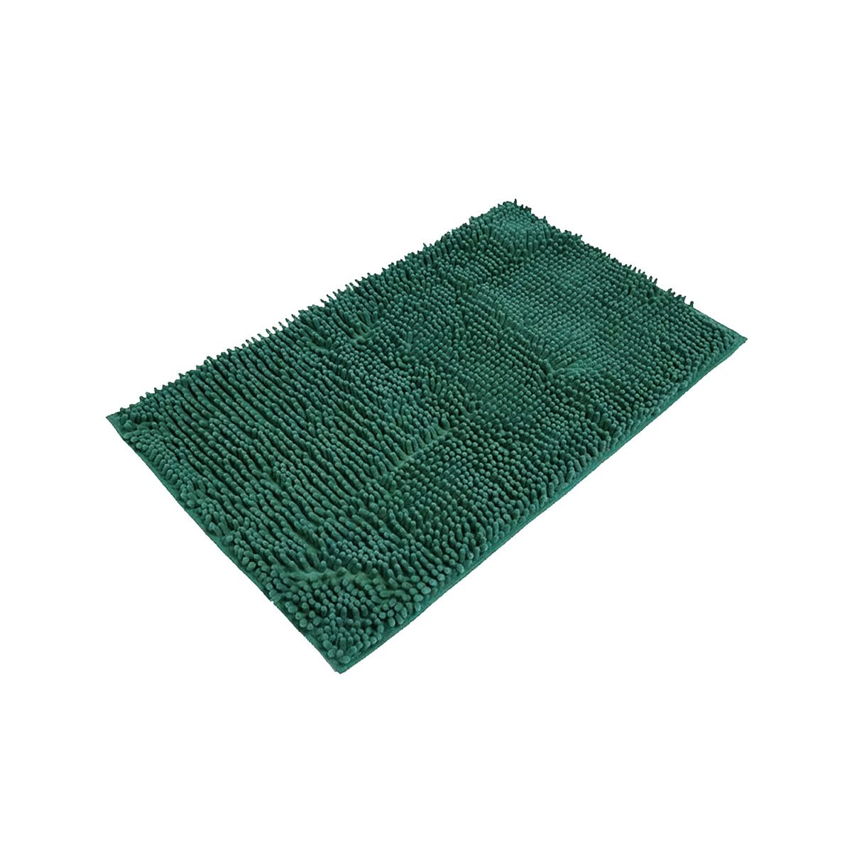 PACK2 TAPETE RECTANGULAR DE PISO MICROFIBRA 40X60CM VERDE OSCURO PARA INTERIOR Y+REGALO STICKER - 2