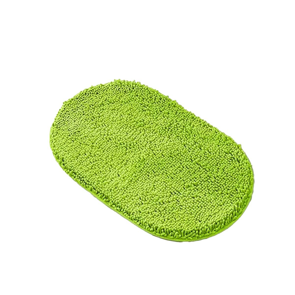 PACK2 REVESTIDOR OVALADO DE MICROFIBRA 40X60CM VERDE LIMON PARA INTERIOR Y+REGALO STICKER - 2