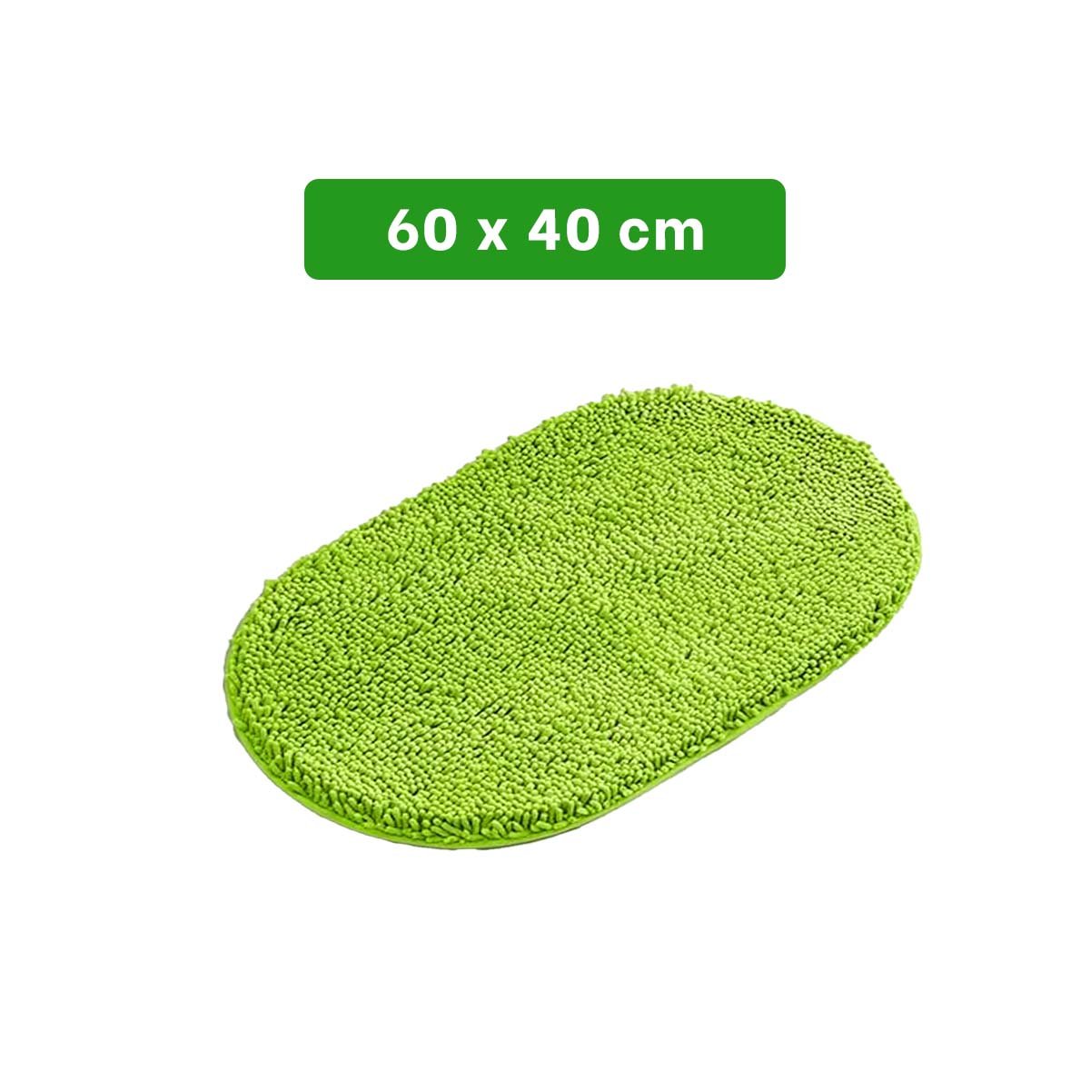 PACK2 REVESTIDOR OVALADO DE MICROFIBRA 40X60CM VERDE LIMON PARA INTERIOR Y+REGALO STICKER - 4
