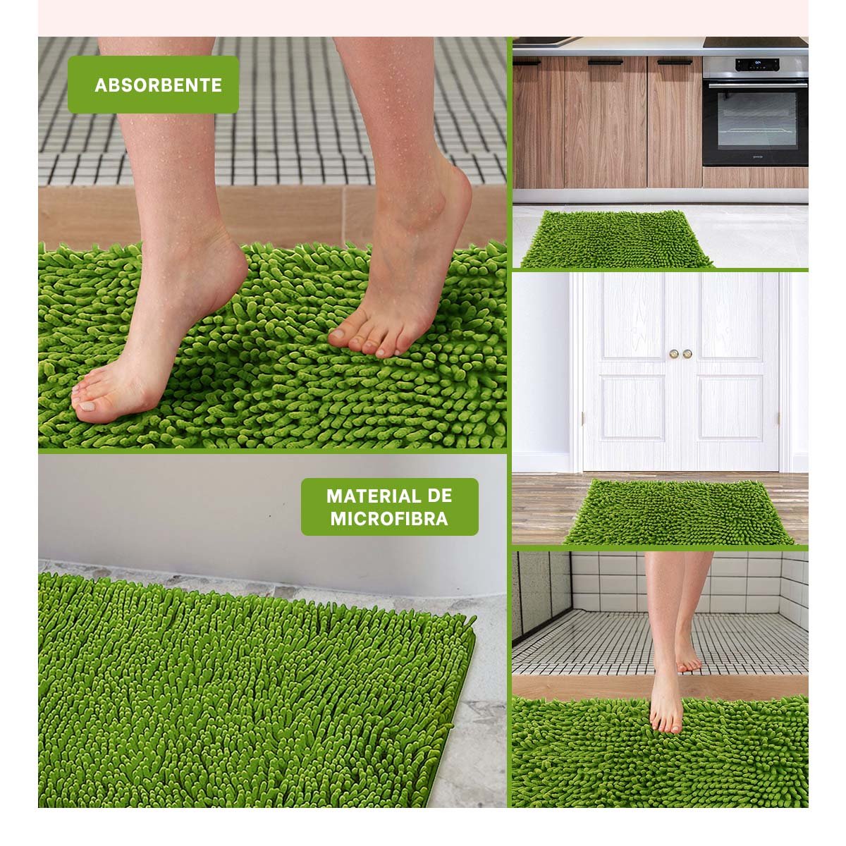 PACK2 DETALLE RECTANGULAR DE MICROFIBRA VERDE LIMON 40 X 60 CM Y+PAPEL REGALO - 3