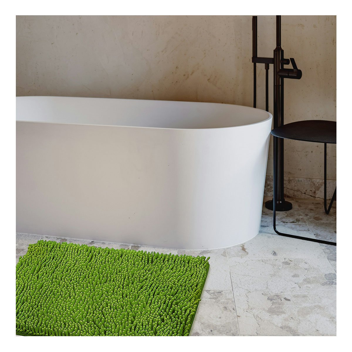 PACK12 PIEZA DECORATIVA RECTANGULAR DE MICROFIBRA VERDE LIMON 40 X 60 CM - 5