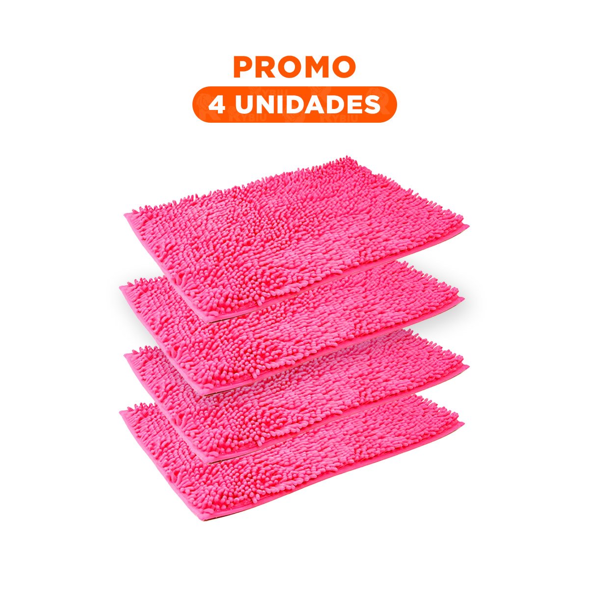 PACK4 PROTECTOR RECTANGULAR DECORATIVO MICROFIBRA 40X60CM FUCSIA - 1