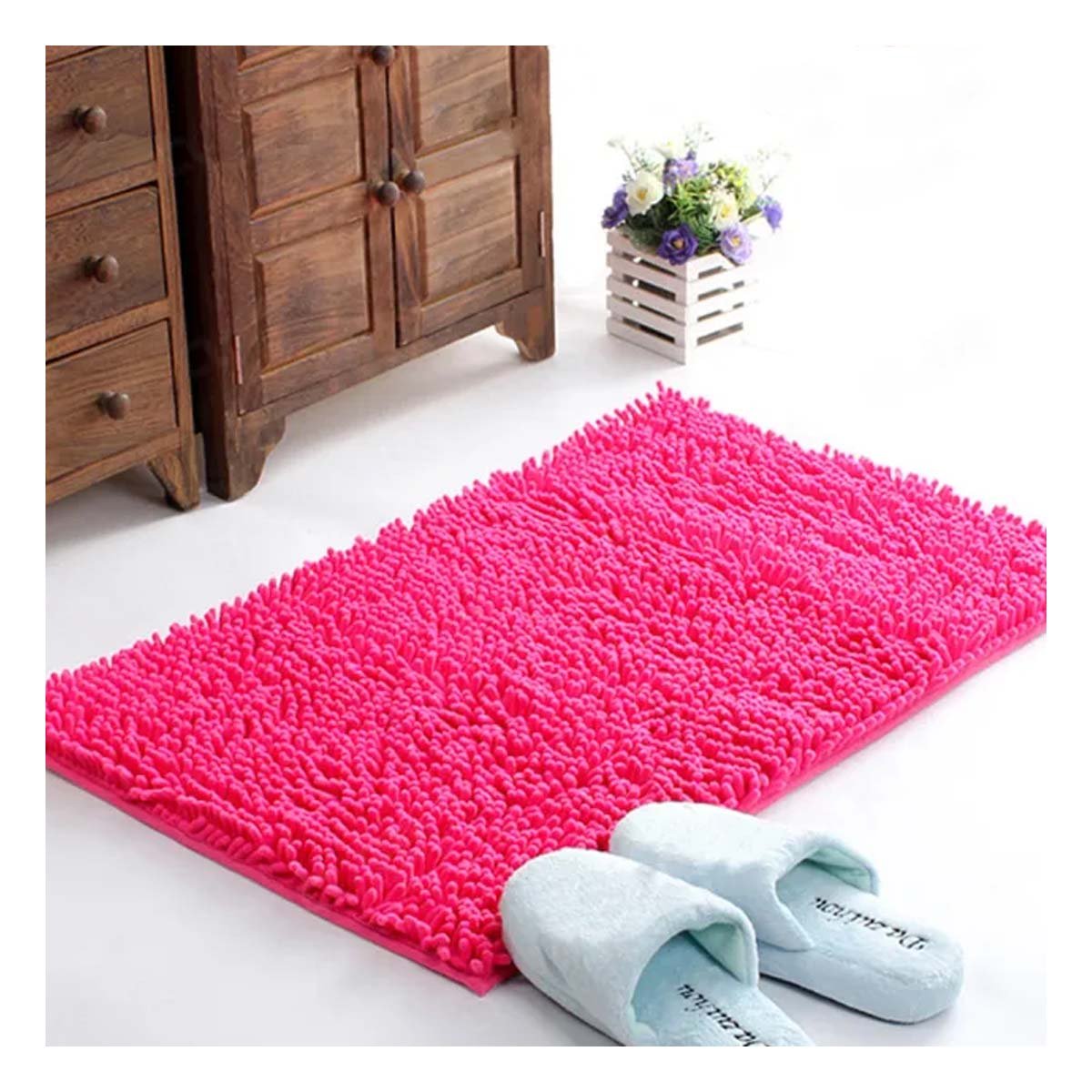 PACK4 PROTECTOR RECTANGULAR DECORATIVO MICROFIBRA 40X60CM FUCSIA - 2