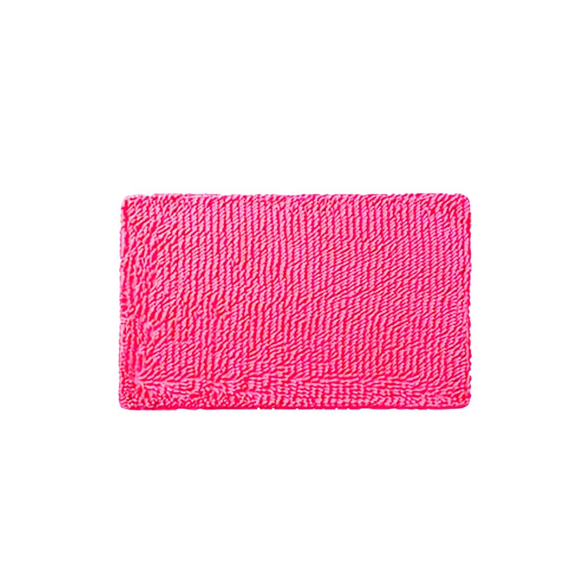 TAPIZ RECTANGULAR DE MICROFIBRA 40X60CM FUCSIA ANTIDESLIZANTE PARA BANO Y+REGALO STICKER - 1