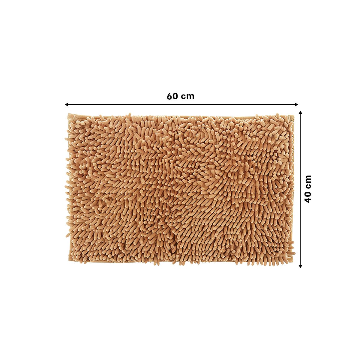 TAPIZ RECTANGULAR DE MICROFIBRA 40X60CM MOSTAZA PARA CASA Y+REGALO STICKER - 4