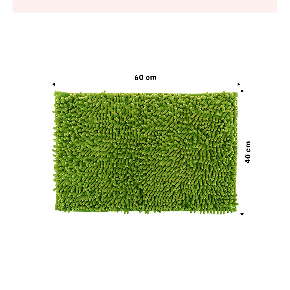 PACK12 ACCESORIO DECORATIVO RECTANGULAR DE MICROFIBRA VERDE LIMON 40 X 60 CM Y+REGALO STICKER - 4