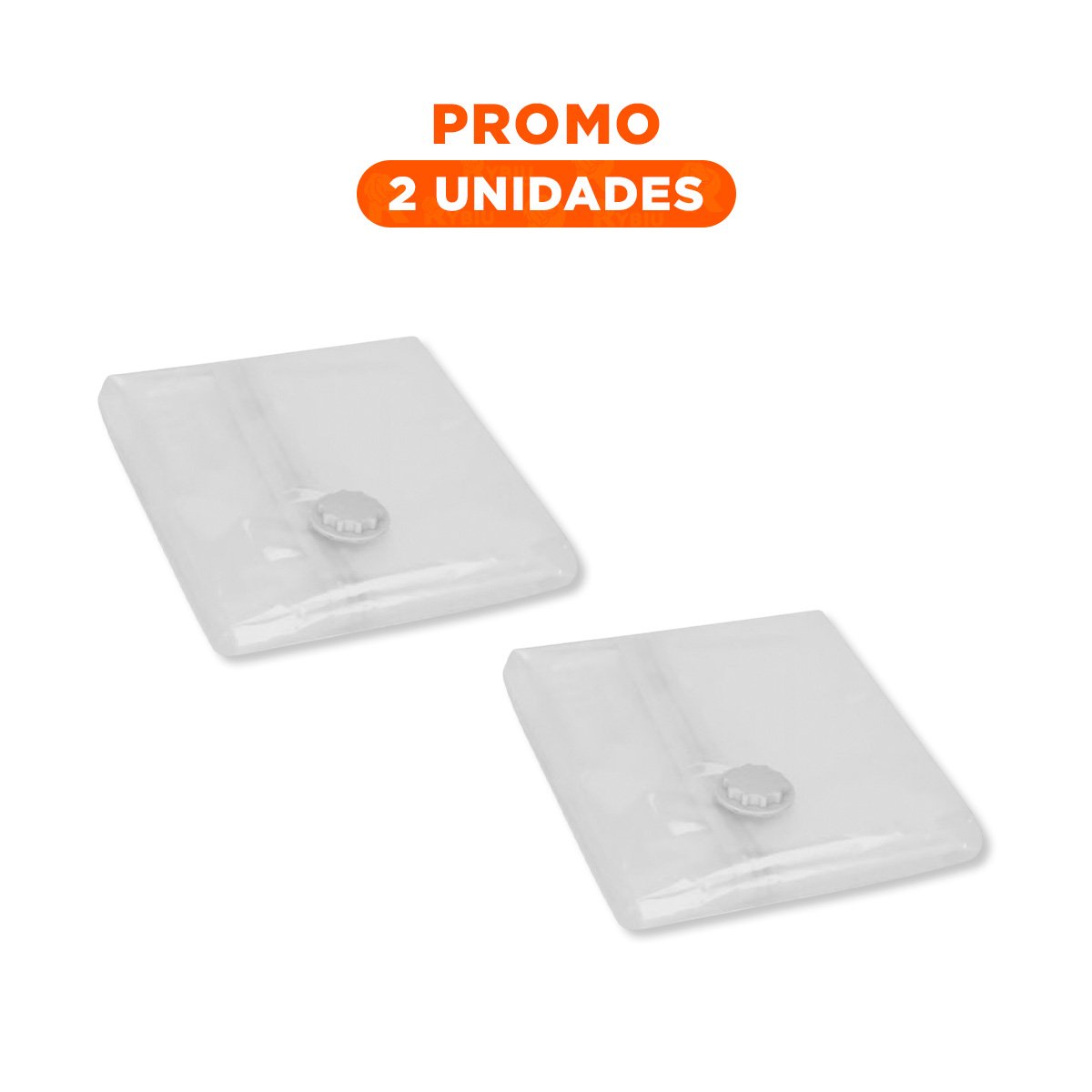 PACK2 CONTENEDOR COMPACTO AL VACIO 68X98CM PARA ROPA DE TEMPORADA Y+REGALO STICKER - 1