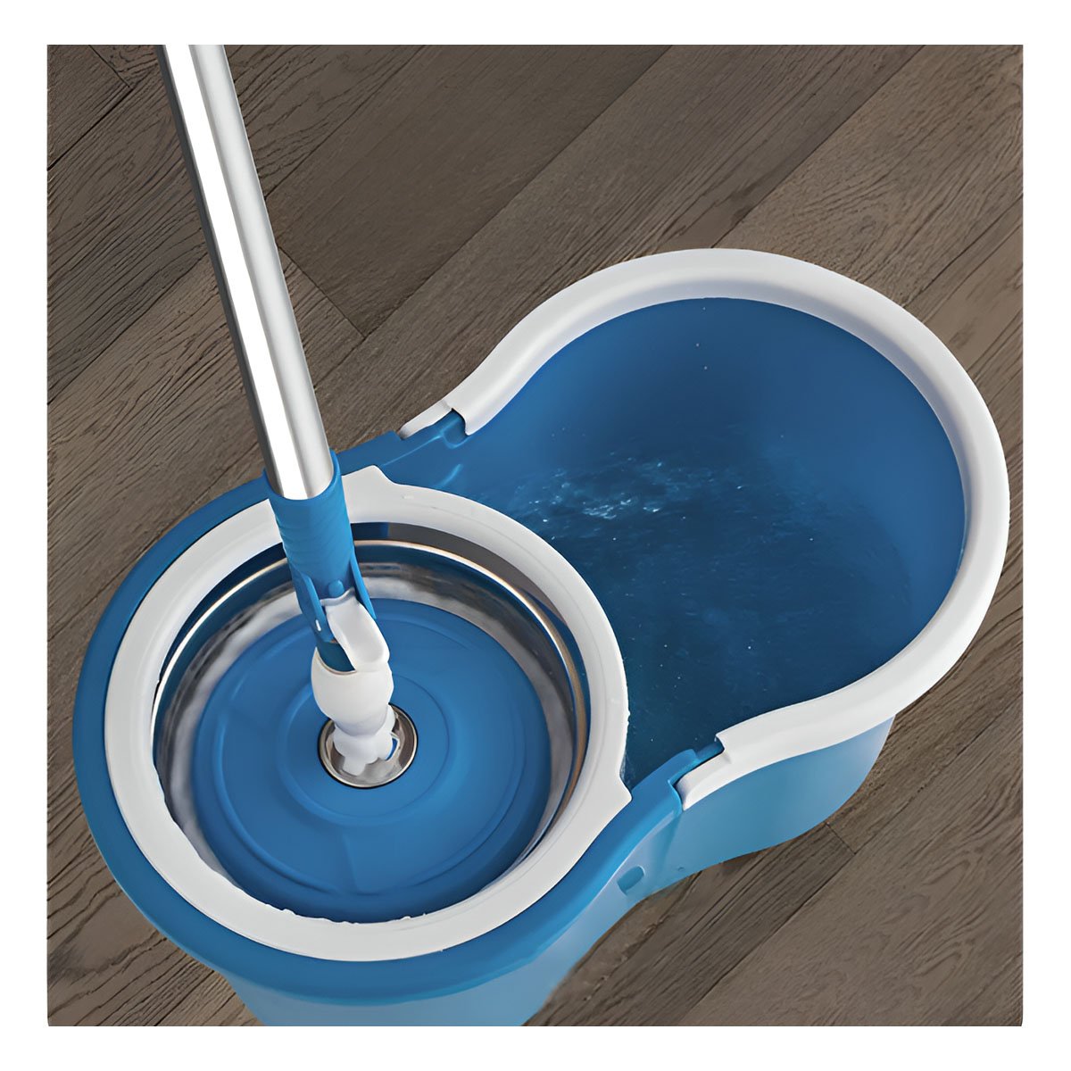 TRAPEADOR GIRATORIO 360 CON BALDE CENTRIFUGADOR ROJO PARA LIMPIEZA EN CASA - 1