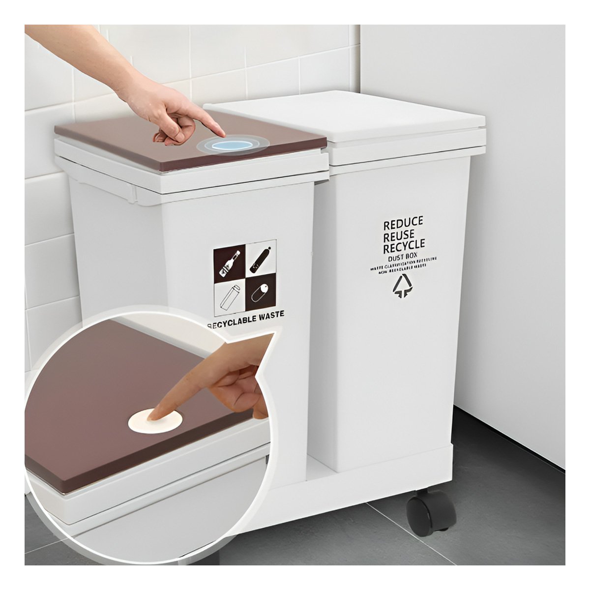 PACK4 ARTICULO DOBLE DE BASURA 40L PARA COCINA Y CASA Y+PAPEL REGALO - 2