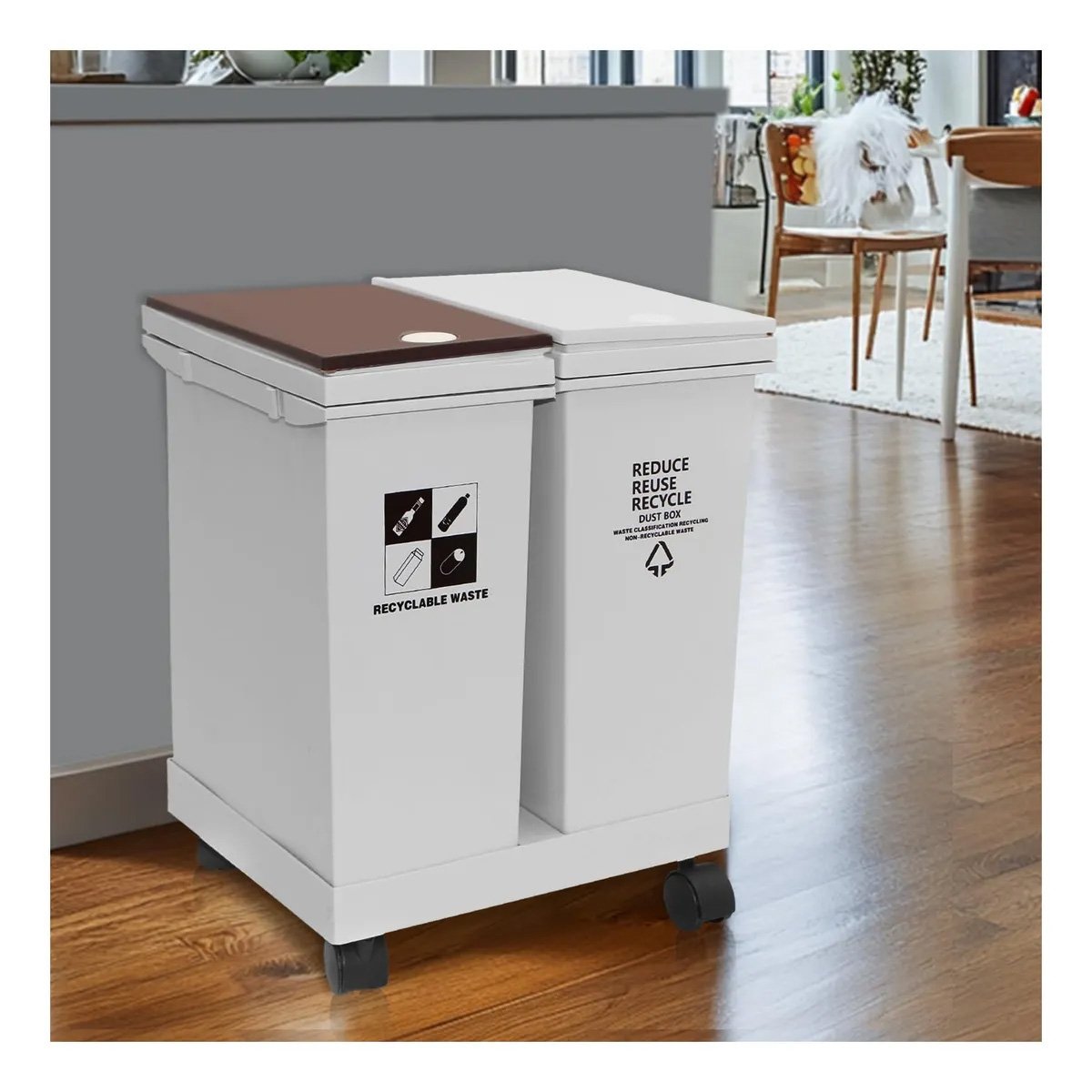 PACK2 PRODUCTO DOBLE DE BASURA 40L PARA ORGANIZACION DEL HOGAR Y+PAPEL REGALO - 2