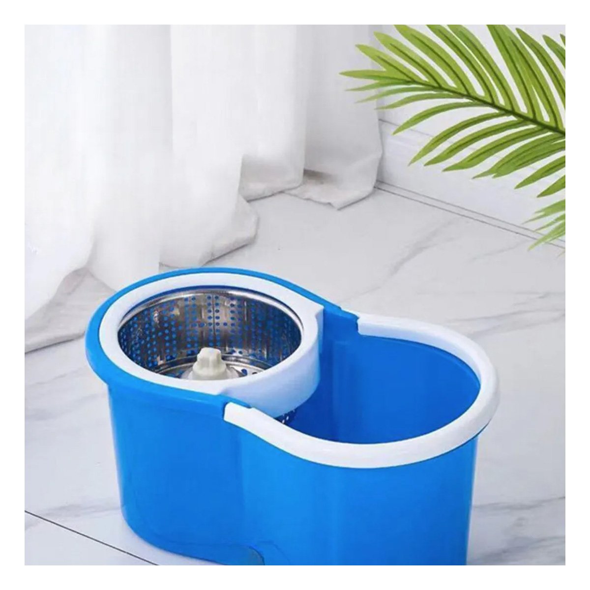 PACK6 UTENSILIO GIRATORIO 360 CON BALDE CENTRIFUGADOR ROJO PARA LIMPIEZA DOMESTICA - 3
