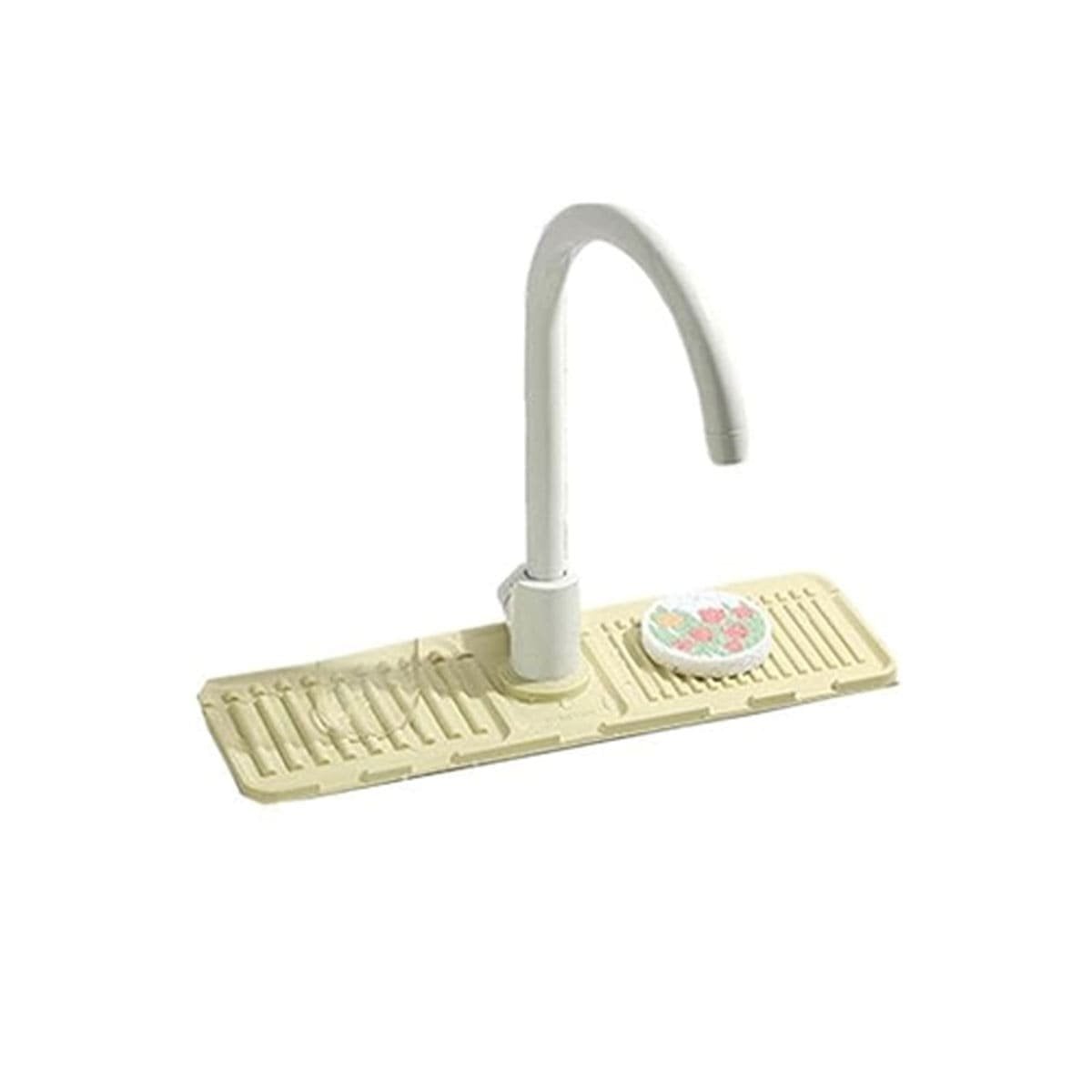 BASE DE DRENAJE DE SILICONA CON RAYAS BEIGE PARA CASA Y+REGALO STICKER - 1