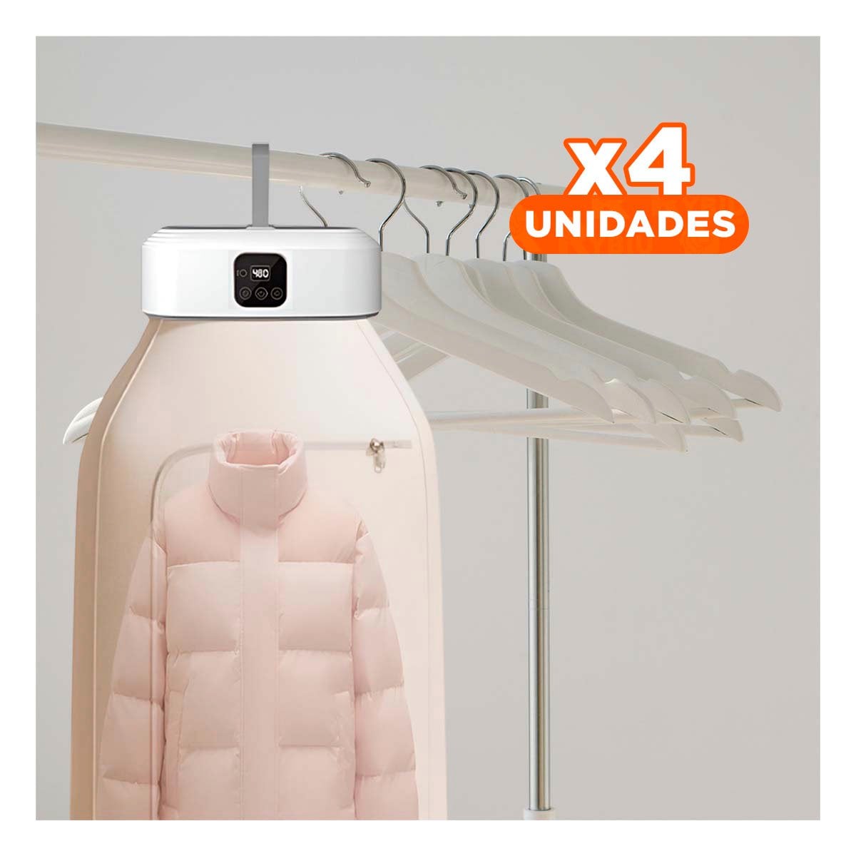 PACK4 DISPOSITIVO COLGANTE PARA SECADO DE ROPA USO DIARIO Y+REGALO STICKER - 1