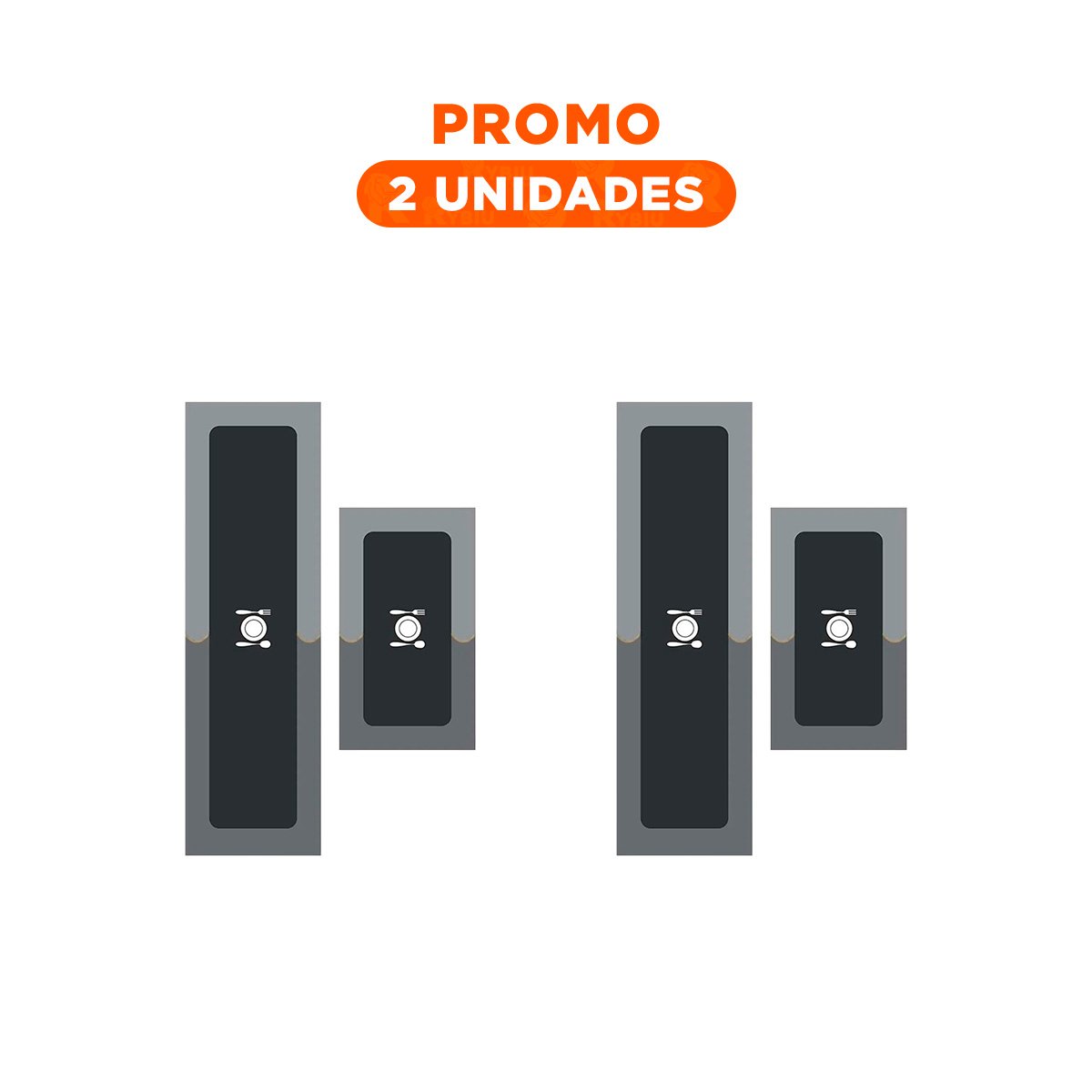 PACK2 REVESTIMIENTO DE PISO ANTIDESLIZANTE PARA COCINA Y USO EN CASA PLOMO Y+REGALO STICKER - 1