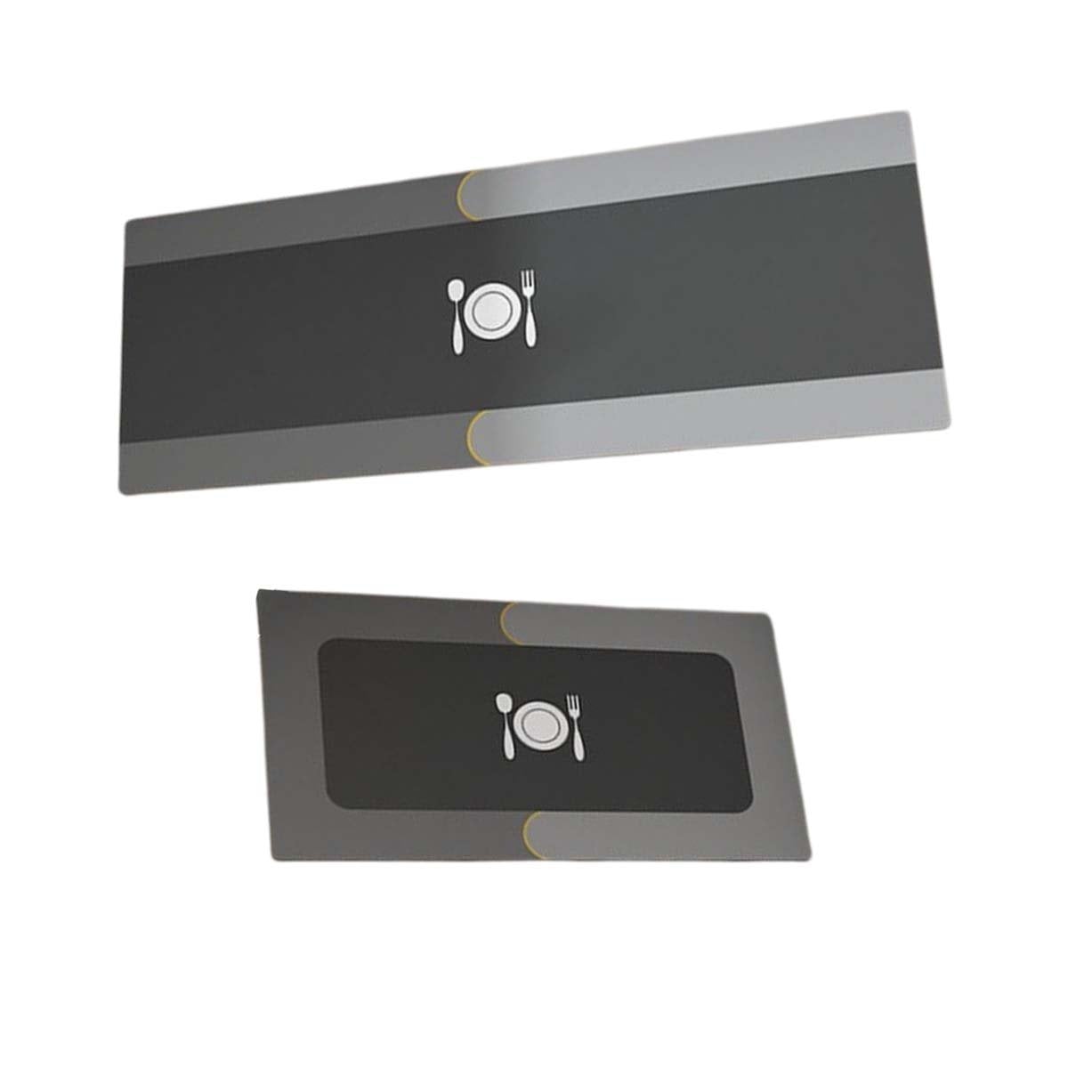 PACK2 REVESTIMIENTO DE PISO ANTIDESLIZANTE PARA COCINA Y USO EN CASA PLOMO Y+REGALO STICKER - 2