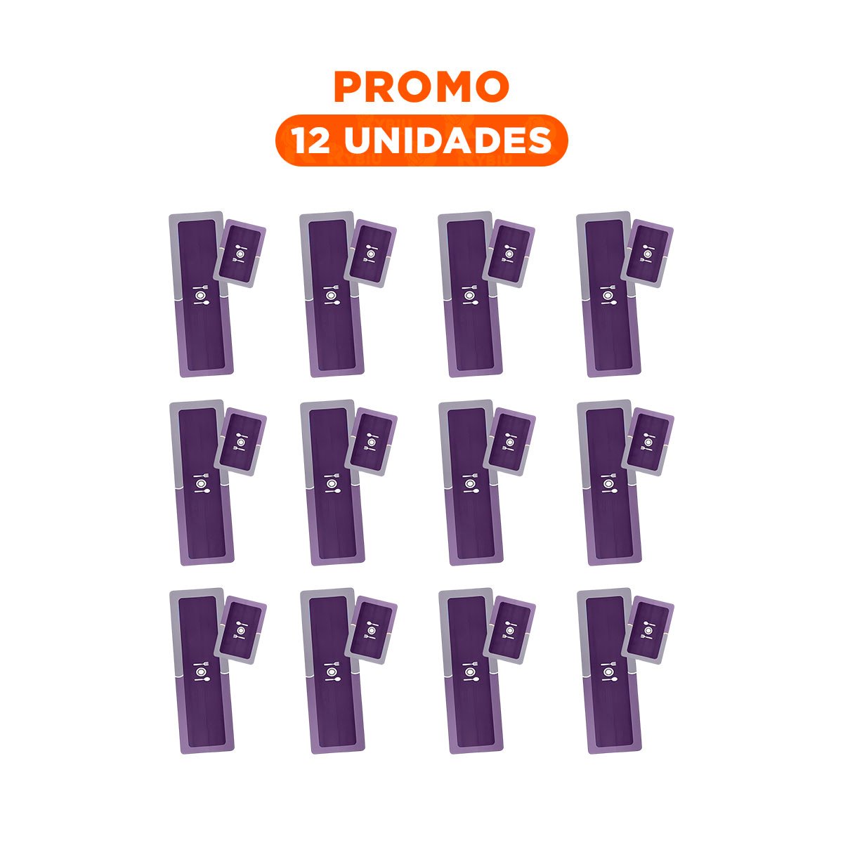 PACK12 TAPETE PRACTICO DE PISO ANTIDESLIZANTE PARA COCINA MORADO - 1