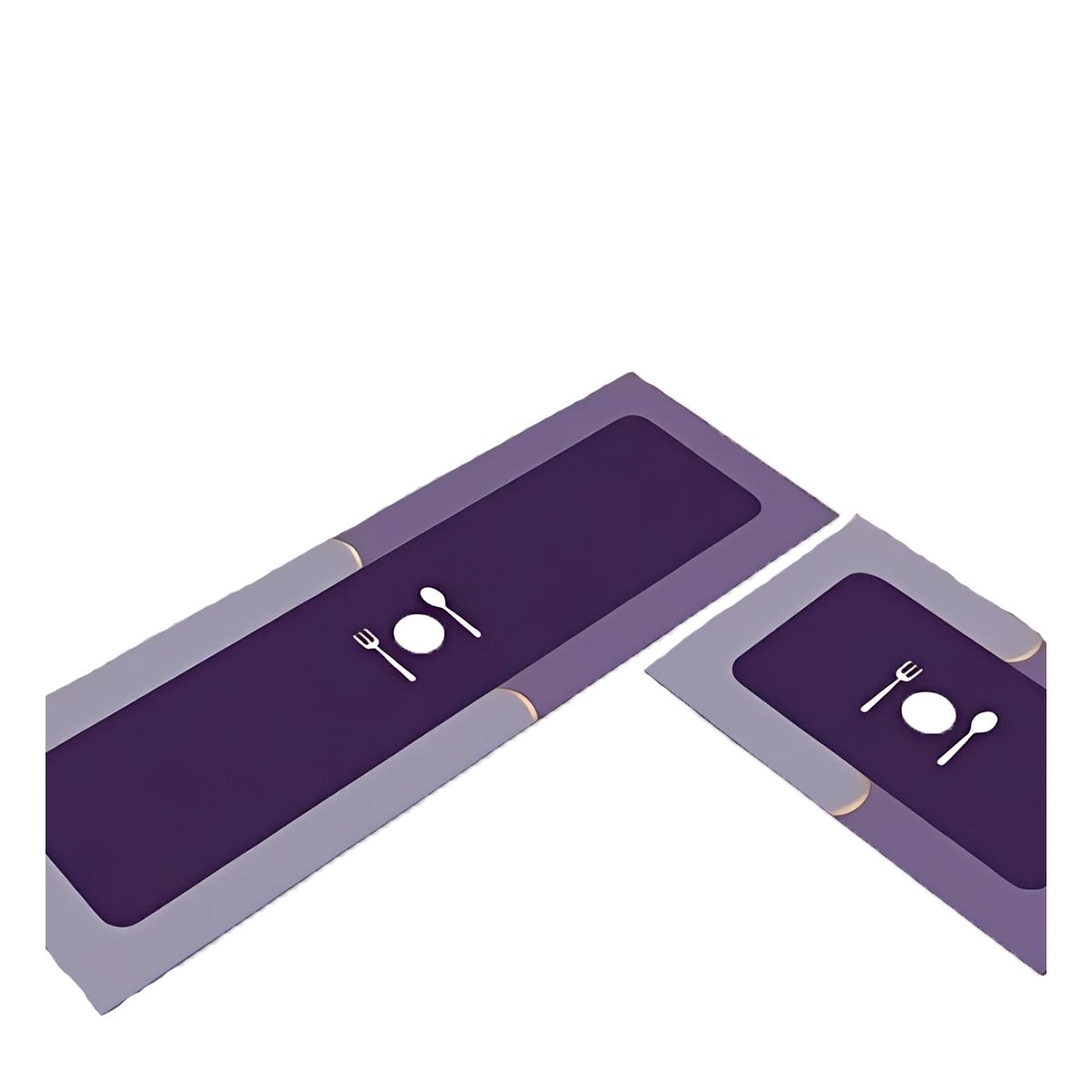 PACK4 BASE DE PISO ANTIDESLIZANTE PARA COCINA Y AMBIENTES DEL HOGAR MORADO Y+PAPEL REGALO - 3
