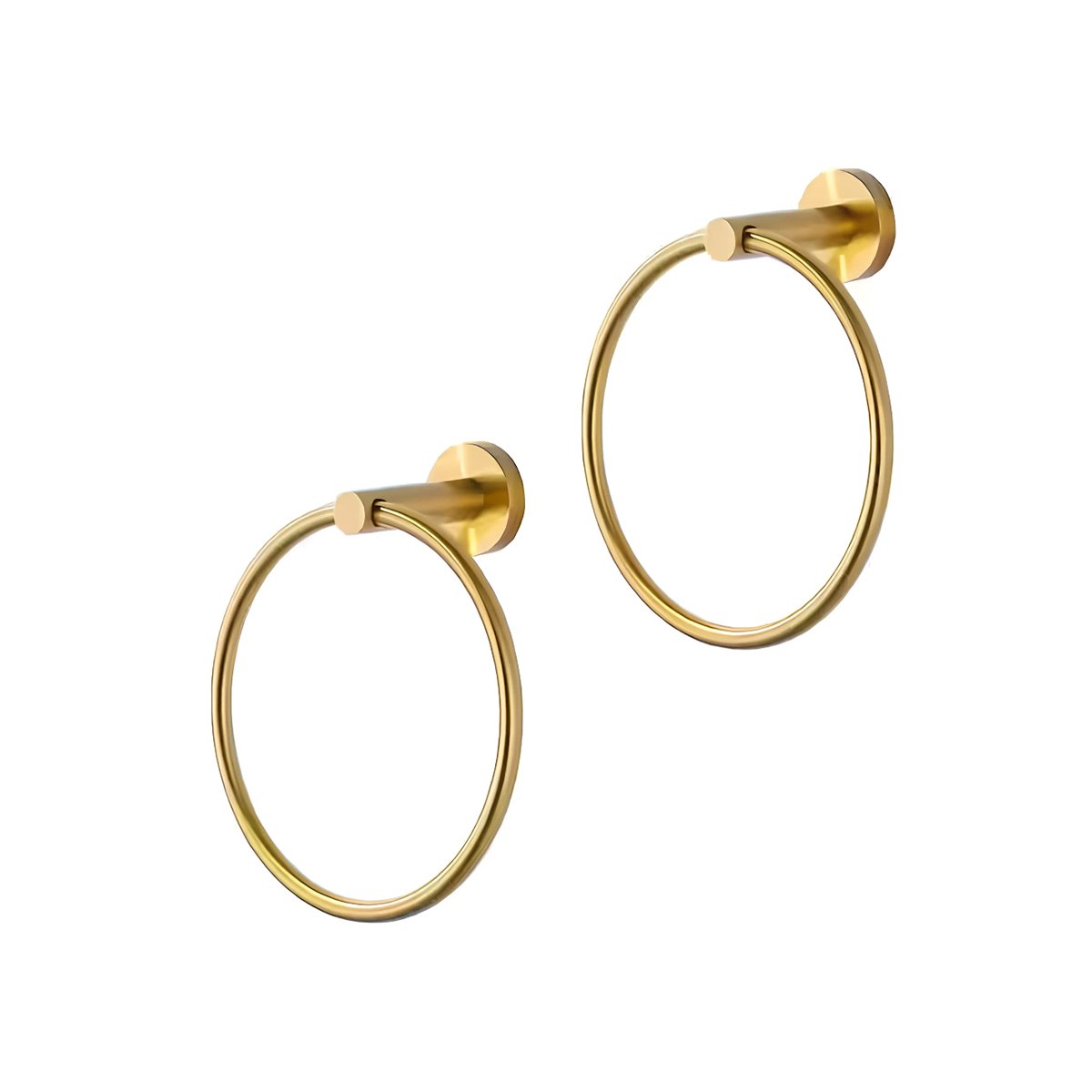 ACCESORIO DE PARED EN ANILLO PARA TENER TOALLAS SIEMPRE A MANO DORADO Y+POST IT - 5