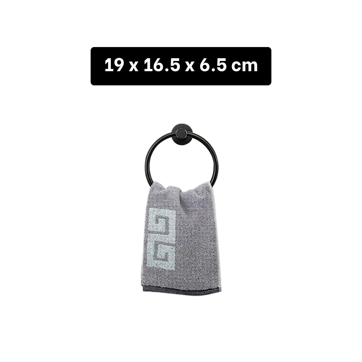 PACK6 ACCESORIO DOMESTICO DE PARED CON ANILLO NEGRO - 4