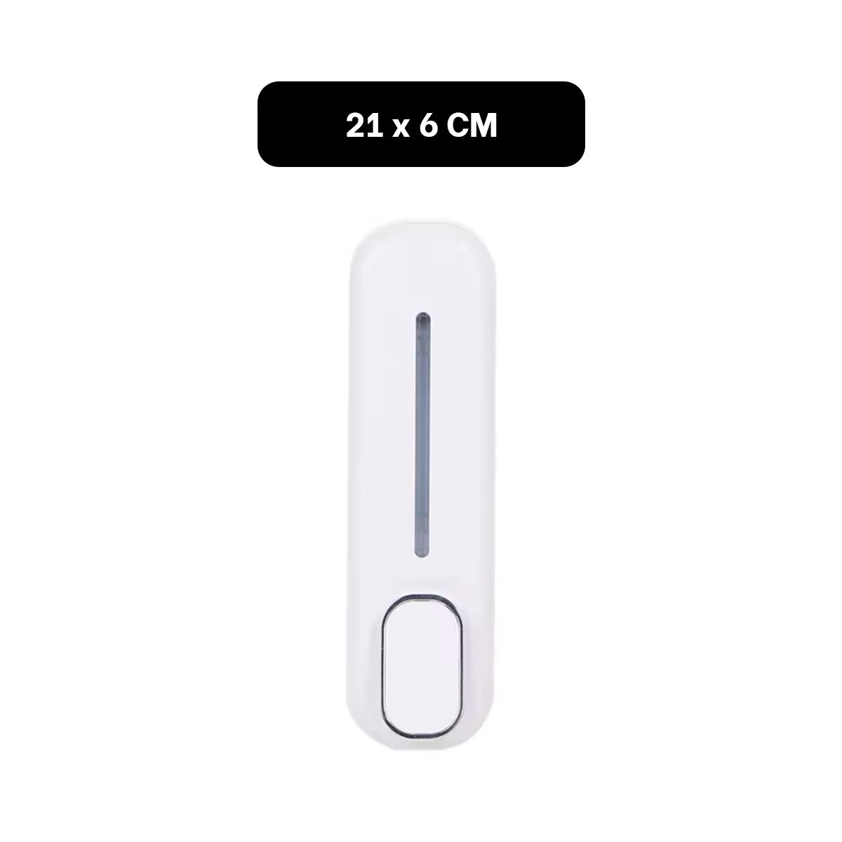 DISPENSADOR DE JABON MANUAL 300ML USO DIARIO PRACTICO COLOR BLANCO Y+LIGAS REGALO - 4