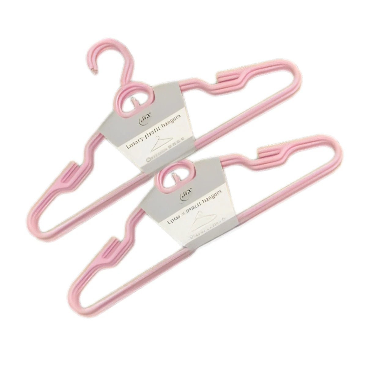 PACK6 SOPORTE LIVIANO DE PLASTICO ROSADO CIRCULO EN MEDIO DE 4 PIEZAS PRENDAS Y+REGALO STICKER - 2