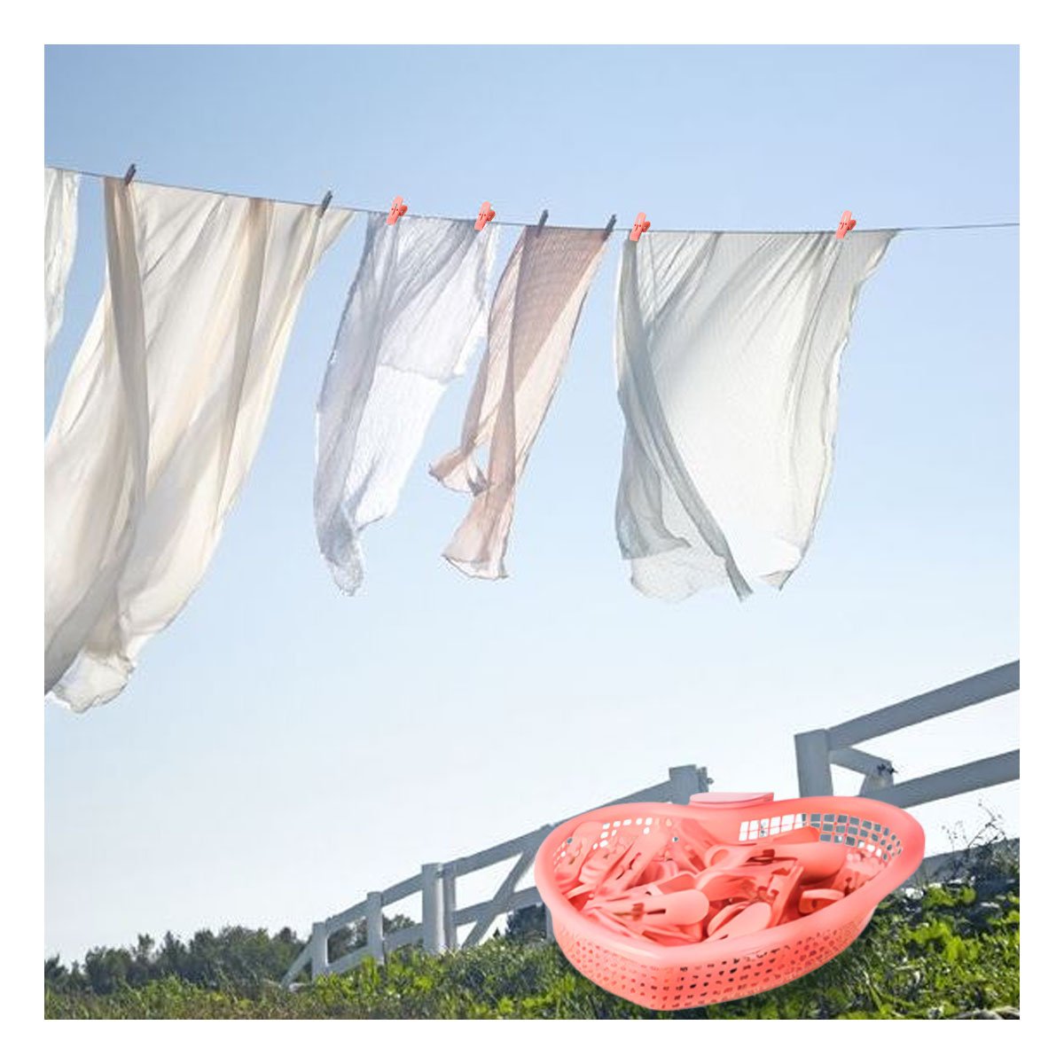 PACK12 ACCESORIO FUNCIONAL ROSADO CLARO EN FORMA DE CORAZON PARA GUARDAR GANCHOS Y+PAPEL REGALO - 2