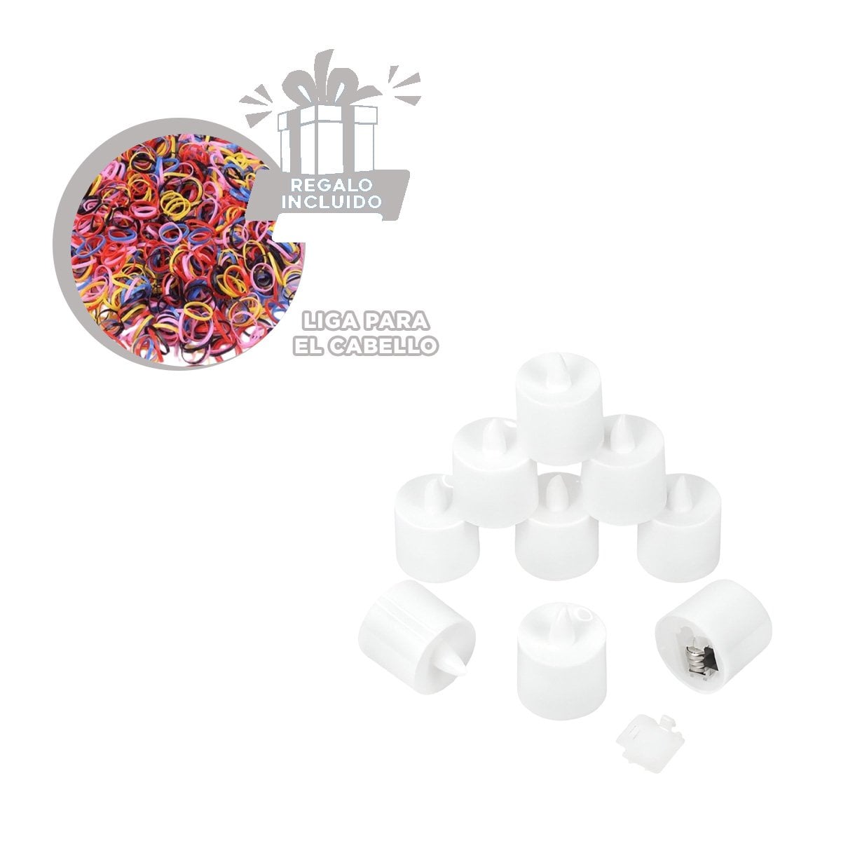 LUCES LED DECORATIVAS EN FORMA DE VELA PARA CREAR ESPACIOS CALIDOS EN CASA Y+LIGAS REGALO - 2