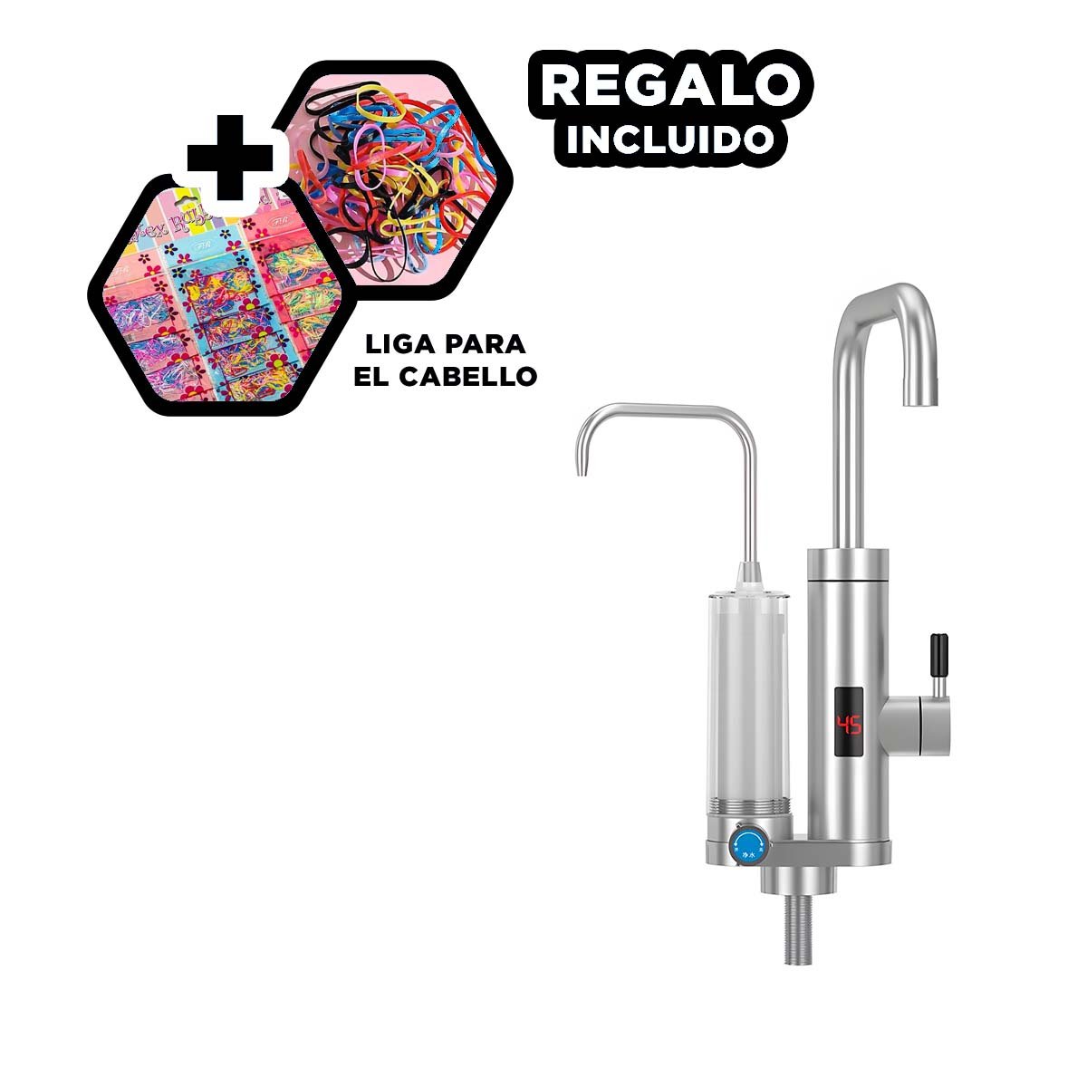 DEPURADOR DOBLE DE AGUA CON CALENTADOR INCORPORADO PARA USO DOMESTICO Y+LIGAS REGALO - 2