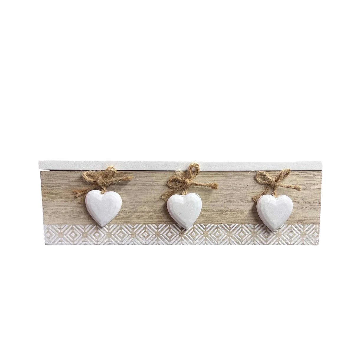 PACK6 MODULO DECORATIVO DE MADERA CON 6 DIVISIONES Y CORAZONES DE ORGANIZACION Y+REGALO STICKER - 2