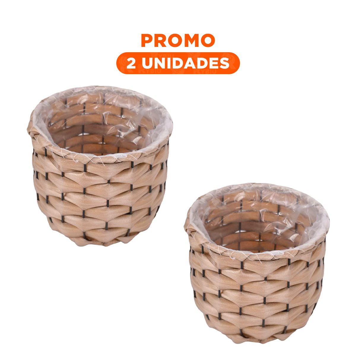 PACK2 PRODUCTO ENTRELAZADO CON FORRO INTERIOR PARA DECORACION HOGAR Y+REGALO STICKER - 1