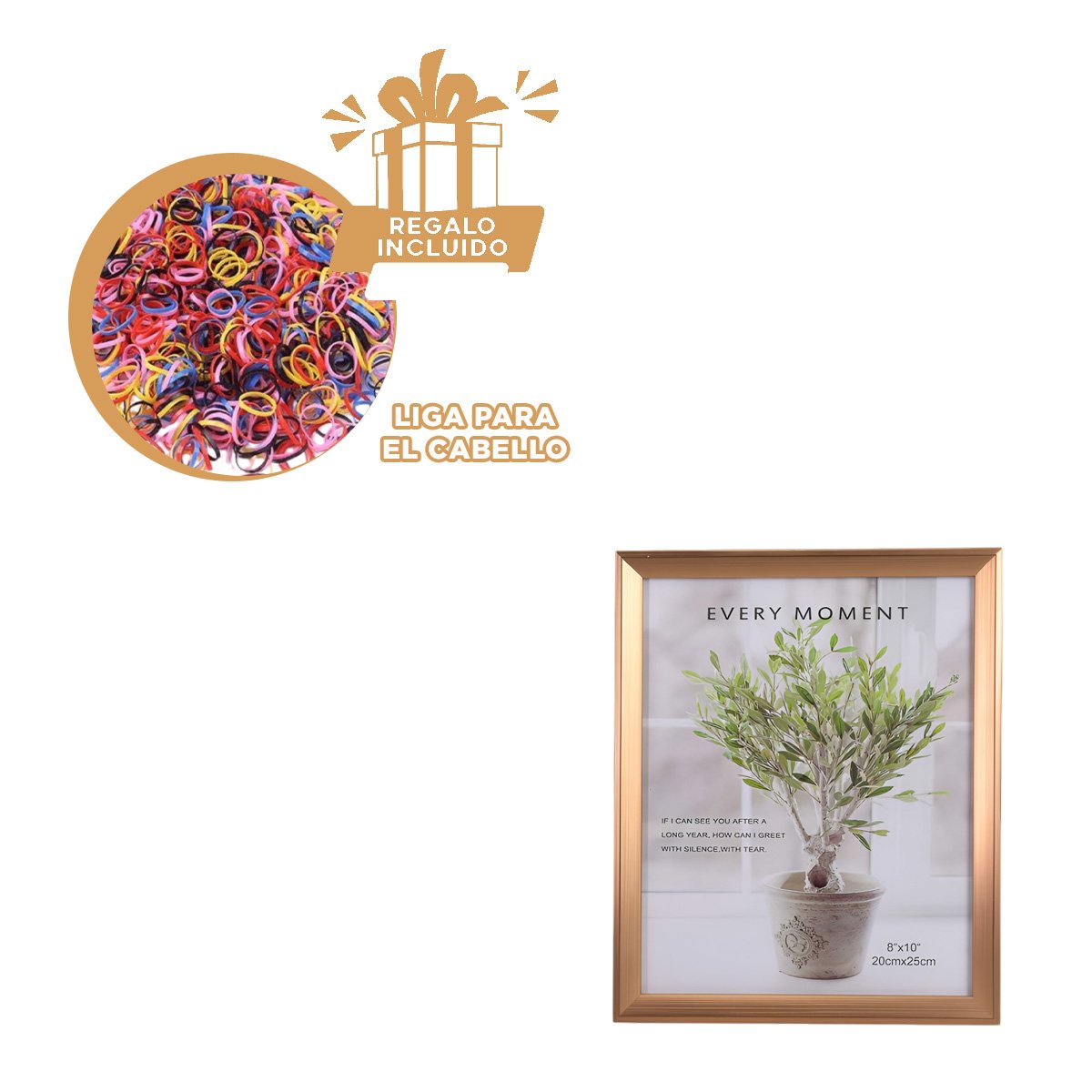 EXHIBIDOR DE FOTO PARA MESA O REPISA CON ESTILO DECORATIVO Y PRESENCIA ELEGANTE Y+LIGAS REGALO - 2