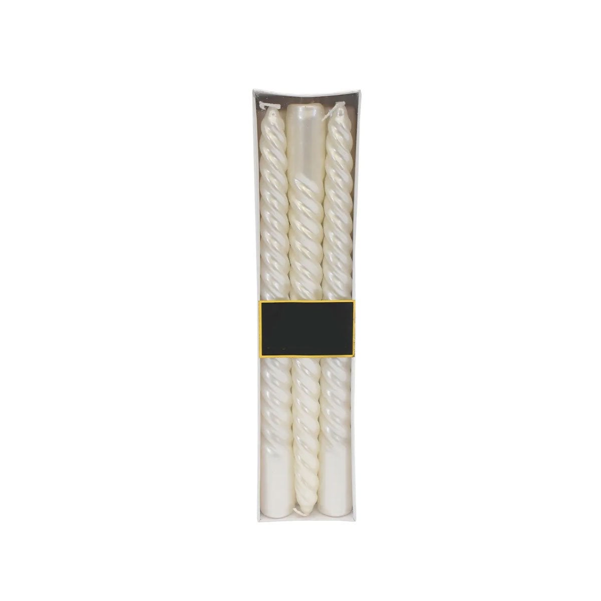 CIRIOS LARGOS DE CERA CON ACABADO ONDAS PARA DECORACION HOGAR Y EVENTOS Y+REGALO STICKER - 1