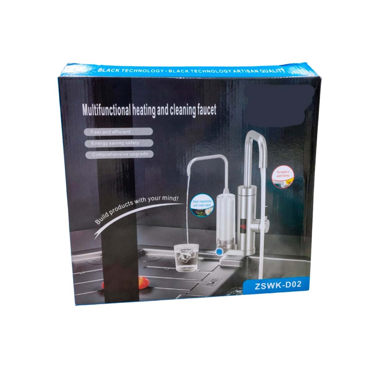 TRATADOR DOBLE DE AGUA CON FUNCION CALIENTE PARA COCINA MODERNA Y+REGALO STICKER - 1