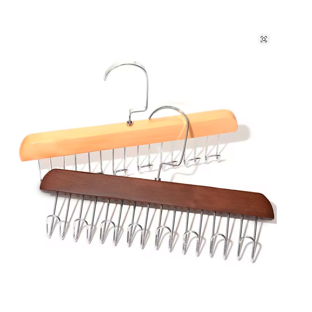 PACK4 COLGADOR DE MADERA CON OCHO GANCHOS PARA AMBIENTES DEL HOGAR Y+PAPEL REGALO - 3