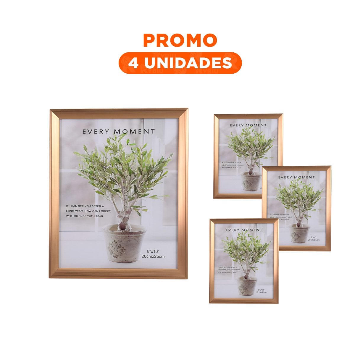 PACK4 MARCO FOTOGRAFICO CLASICO PARA USO EN HOGAR OFICINA O ESPACIOS PERSONALES - 1