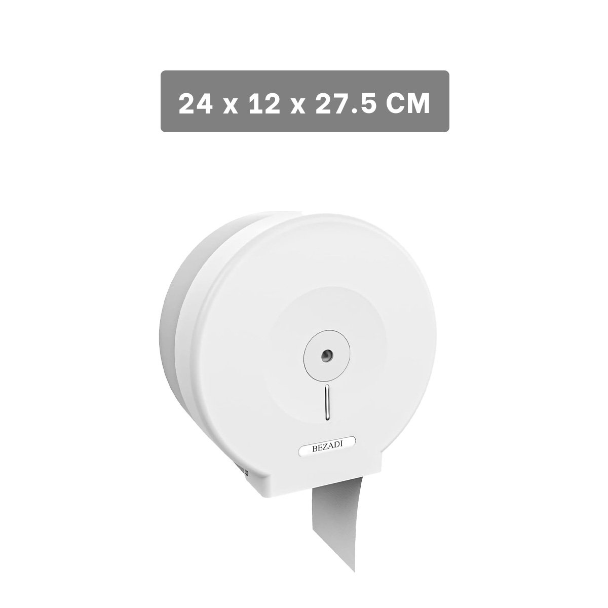PORTA PAPEL HIGIENICO JUMBO PARA SERVICIO HIGIENICO DE CASA OFICINA Y NEGOCIOS Y+REGALO STICKER - 4